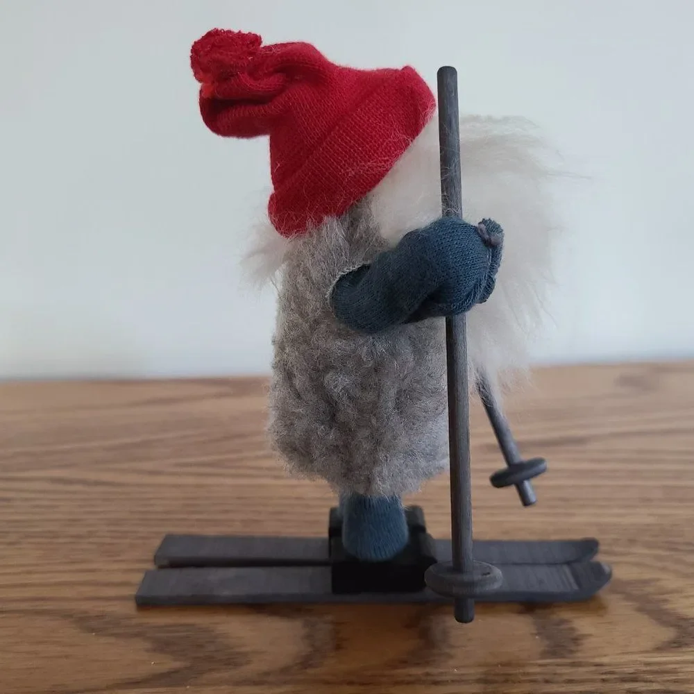 Butticki Swedish Tomte Gnome On Skis Made In Sweden Fabulously Festive Decor